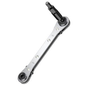 HVAC Ratcheting Wrench Set with Hex Bit Adapter