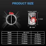 ZOWZEA 4" Motorized Duct Damper - 2 Pack