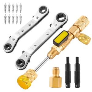 HVAC Valve Core Tool Set with Adapters