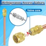 FANOVO 20-Pack Refrigerator Access Valves, 1/4