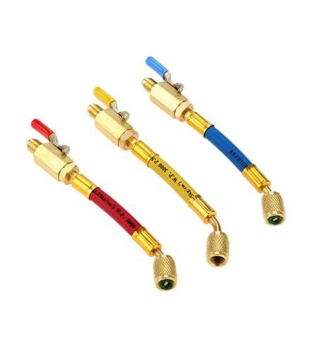 Color Coded Charging Hoses and Ball Valve Set