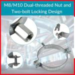 TURvent 4-Inch Galvanized Steel Pipe Hanger