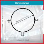 TURvent 4-Inch Galvanized Steel Pipe Hanger