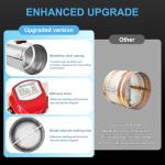 ZOWZEA 6" Motorized Stainless Steel Duct Damper