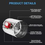 ZOWZEA 6" Motorized Stainless Steel Duct Damper
