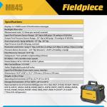 Fieldpiece MR45 Digital Refrigerant Recovery Machine