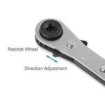 Timsec HVAC Service Wrench with Hexagon Bit Adapters