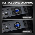 12V 24V Digital Voltage Meter for Marine & Vehicles