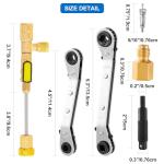 HVAC Valve Core Tool Set with Adapters