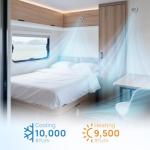 TURBRO Under Bench RV Air Conditioner with Heat Pump