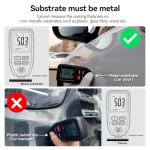 Car Coating Thickness Meter for Buyers (Black)