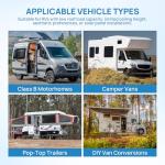 TURBRO Under Bench RV Air Conditioner with Heat Pump