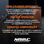 NAVAC NR7 Refrigerant Recovery Machine for HVAC