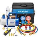 VIVOHOME 4CFM Single Stage Rotary Vane Vacuum Pump