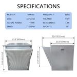 16” Centrifugal Rooftop Make-Up Air Fan