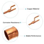 PATIKIL Copper Y Joint for Air Conditioning Systems