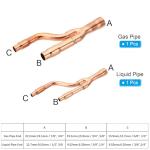 PATIKIL 33T Copper Y Joint for AC Systems