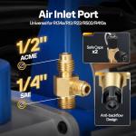 VIVOHOME 1/4 HP 3.5 CFM Rotary Vane Vacuum Pump