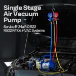 VIVOHOME 4CFM Single Stage Rotary Vane Vacuum Pump