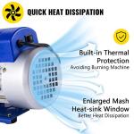 Mophorn 7 CFM Single Stage Vacuum Pump