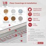 LuxHeat 20 sqft Electric Floor Heating Mat Kit