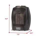 BLACK+DECKER Personal Ceramic Desk Heater, Adjustable Thermostat