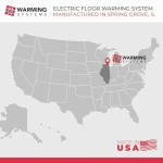 Warming Systems 30 Sqft Electric Floor Heating Mat