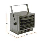 Comfort Zone 7500W Hard-Wired Garage Heater