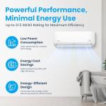 Senville LETO Mini Split AC Heat Pump, 9000 BTU