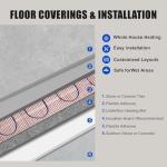Electric Radiant Floor Heating System with Thermostat