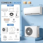 9000 BTU Ductless Mini Split AC/Heat Pump