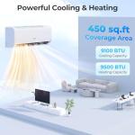 COSTWAY 9000 BTU Mini Split AC with Heat Pump