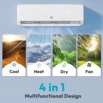 Rellytech 9000 BTU Mini Split AC/Heating System