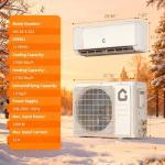 18,000 BTU Mini Split AC Heat Pump, WiFi Ready