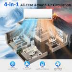 12000 BTU Ductless Mini Split AC/Heating System