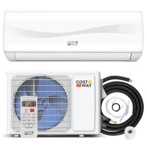 COSTWAY 12000BTU Wall-Mounted Mini Split AC/Heat Pump