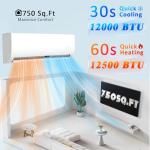 TMYICE 12000 BTU Ductless Mini Split AC Heater