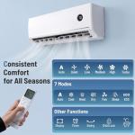 LITHZEN 12000 BTU WiFi Mini Split AC & Heater
