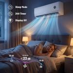 LITHZEN 12000 BTU WiFi Mini Split AC & Heater