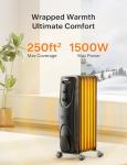 Electric Oil-Filled Radiator Heater for Large Spaces