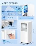 Energlow 8000 BTU 5-in-1 Portable AC Unit