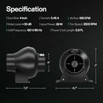 VIVOSUN 4 Inch Inline Duct Vent Fan