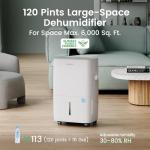 Waykar 120 Pint Dehumidifier for Large Areas