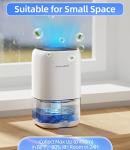 35 OZ Dehumidifier with Colorful Lights for Small Spaces