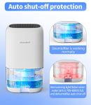 35 OZ Dehumidifier with Colorful Lights for Small Spaces