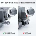 QWORK Adjustable Air Compressor Pressure Switch 90-120PSI