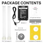 TURBRO 72W UV Air Sanitizer Lamp