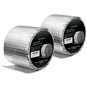 VIVOSUN 2-Pack Reflective Pipe Insulation Roll 6"x25