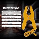 K-Type Thermocouple Clamp Sensor for HVAC, 2 pcs