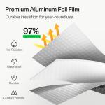 VIVOSUN Double Bubble Foil Insulation Roll, 6"x25